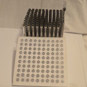 10 Pack Silver Disposable Vap Vape Pen Set 1ml Capacity. 650mgh  Battery